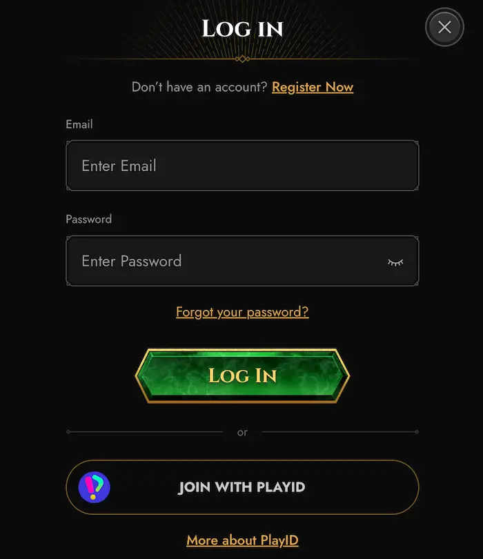 Legiano Casino CA login
